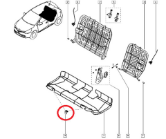 Koltuk Sekmanı Renault Clio  748167527R